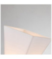 Applique murale Salle de bains Bowtie Verre Opale,Acier Noir mat