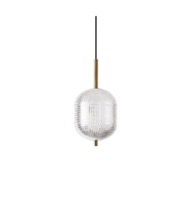DECOR Pendelleuchte Kunststoff Messing