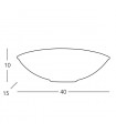 Applique murale BISQUITTE blanc 1 ampoule