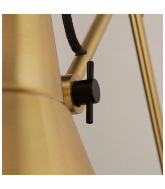 Swing wall light Mild steel Brass