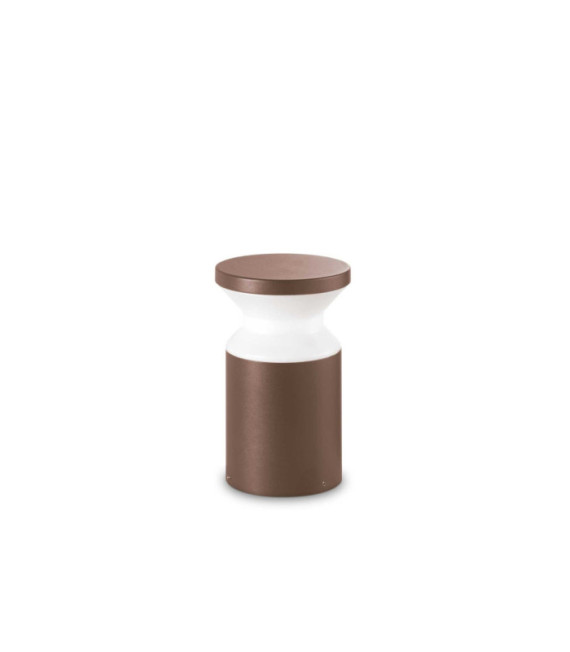 Lampada da Terra per Esterni Torre Metallo, Alluminio Caffè