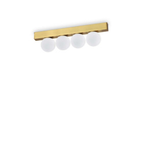 Plafoniera Ping in metallo ottone