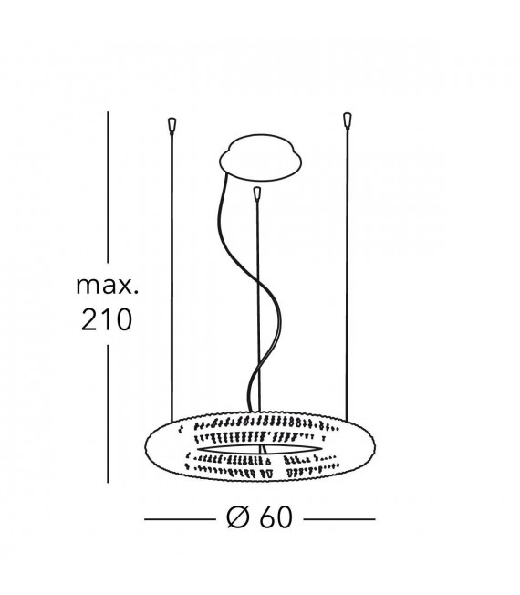 Suspension design en cristal NOBILE Or 24 Carats 1 ampoule