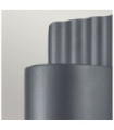Dali exterior wall light Glass, Gray stainless steel