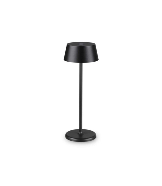 Pure Metal LED Table Lamp, Black Aluminum