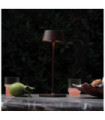 Lampe de table LED Pure Métal,Aluminium Café Marron