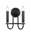 Capitol wall light Steel Black