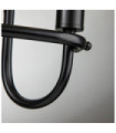 Capitol wall light Steel Black