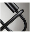 Capitol wall light Steel Black