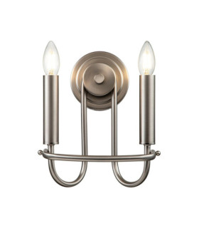 Capitol Wall Light Brushed Nickel Steel