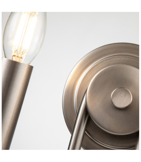 Capitol Wall Light Brushed Nickel Steel