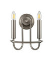 Capitol Wall Light Brushed Nickel Steel