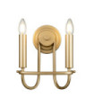 Capitol wall light Steel Natural painted brass