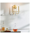 Capitol wall light Steel Natural painted brass