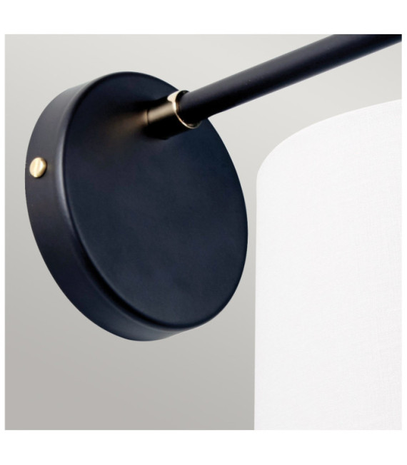 Lampada da parete Balance Acrilico, paralumi in acciaio Nero