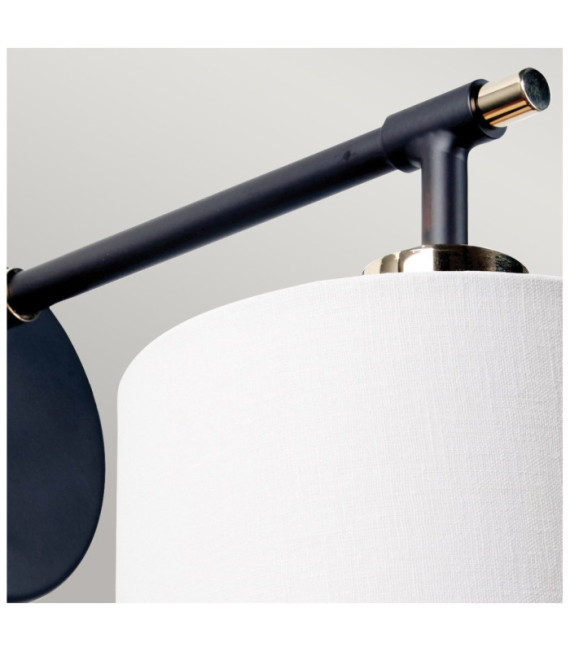 Lampada da parete Balance Acrilico, paralumi in acciaio Nero