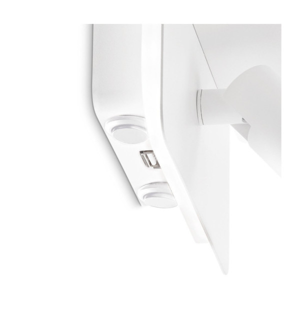 Lampada da lettura PIANO in metallo bianco