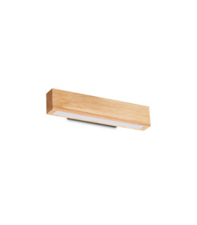 Lampada da parete CRAFT LED Vetro, Metallo, Legno Legno chiaro