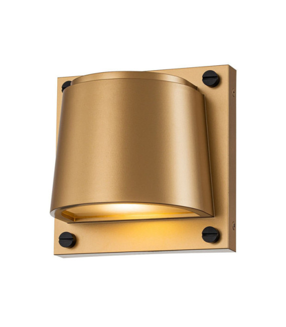 Sconce da parete per esterni Scout, ottone antico verniciato composito resistente alle intemperie