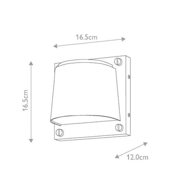 Sconce da parete per esterni Scout, ottone antico verniciato composito resistente alle intemperie