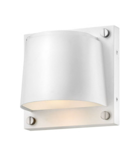 Lampada da parete per esterni Scout Composite resistente alle intemperie, bianco satinato