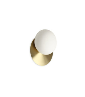NINFEA wall light Glass, Metal Brass