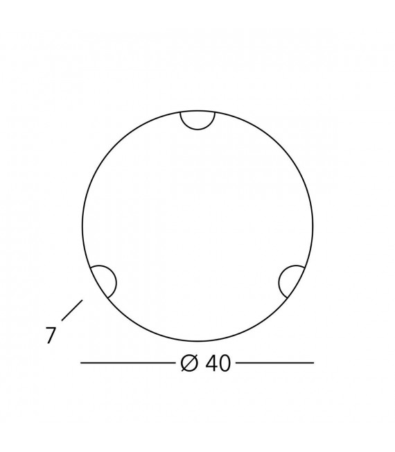 MOND Deckenleuchte Antik Messing 1 Glühbirne