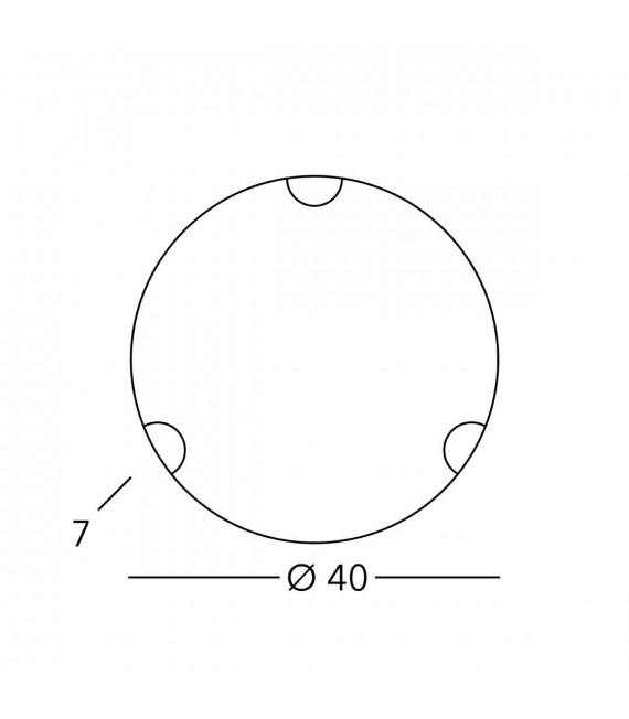 MOND Deckenleuchte Antik Messing 1 Glühbirne