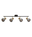 Westminster spotlight bar Mild steel Black, Satin brass, Smoked