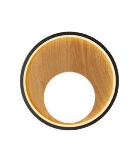 Curio LED wall light Mild steel, silicon Black, Brown