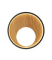 Curio LED wall light Mild steel, silicon Black, Brown