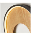 Curio LED wall light Mild steel, silicon Black, Brown