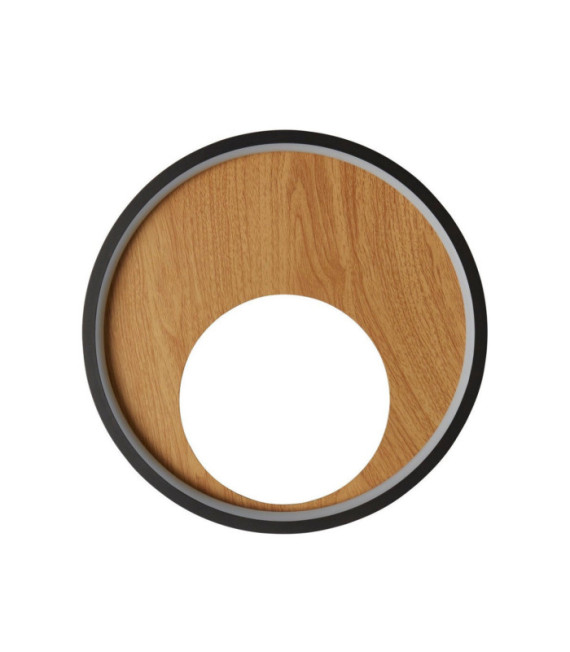 Applique murale LED Curio Acier doux,silicium Noir,Marron