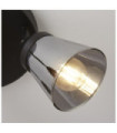 Mega ceiling light Mild steel Matt black, Smoked