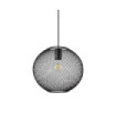 Net Metal Pendant Light, Black Aluminum
