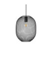 Net Metal Pendant Light, Black Aluminum