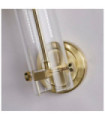 Wall light Bathroom Scope Mild steel, glass Brass