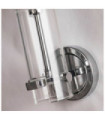 Wall light Bathroom Scope Mild steel, glass Chrome
