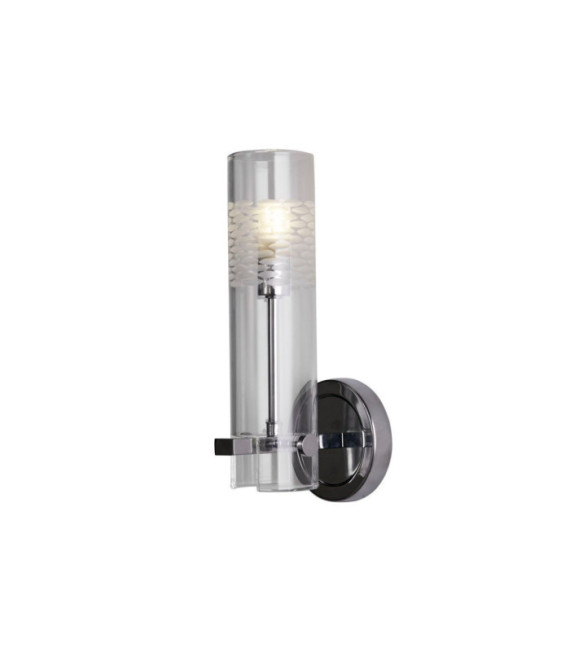 Applique murale Salle de bains Scope Acier doux,verre Chrome