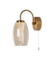 Cyclone wall light Glass, acrylic, medium steel Bronze
