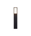 Avenue garden bollard Aluminum, polycarbonate Black