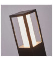 Avenue garden bollard Aluminum, polycarbonate Black