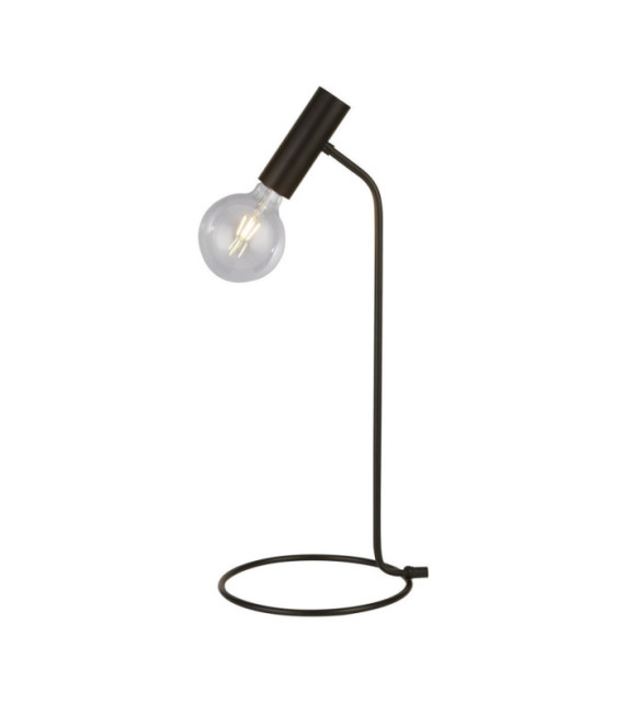 Dulwich Tischlampe, Weichstahl, mattschwarz