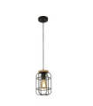Suspension Vision Acier doux Bois, Noir Mat