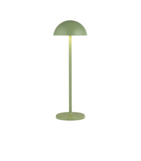 Lampada da tavolo LED per esterni Portabello Alluminio trasparente, verde opaco