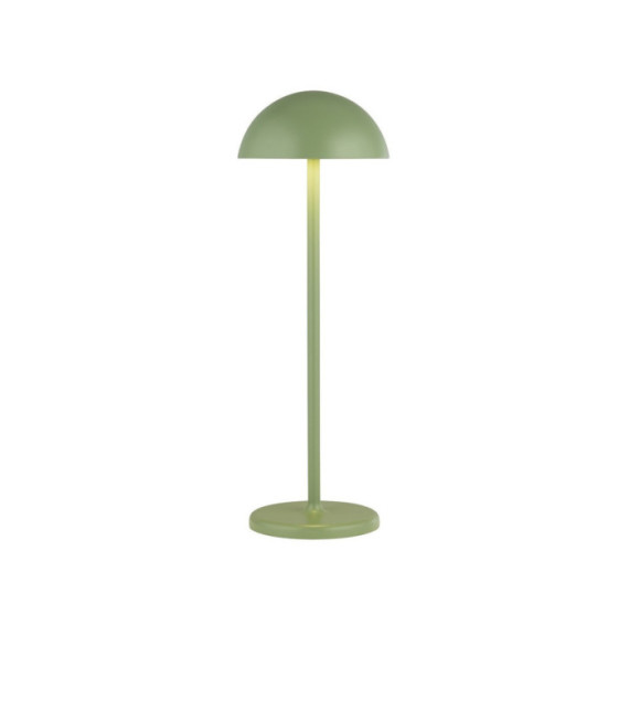Lampe de table LED extérieur Portabello Aluminium Clair, vert mat