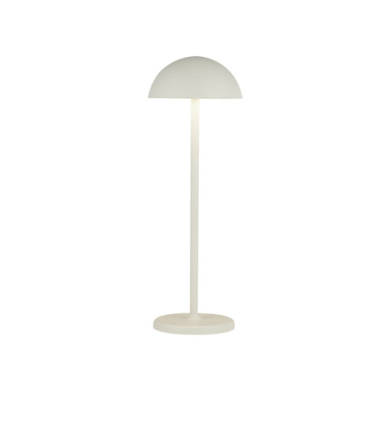 Lampada da tavolo LED per esterni Portabello Alluminio Bianco opaco, trasparente