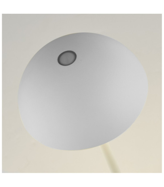 Portabello Outdoor-LED-Tischleuchte Aluminium Mattweiß, klar