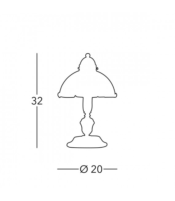 NONNA gemütliche 1-Birnen Tischlampe