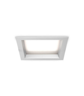 Downlight empotrable Basic Plástico, Aluminio Blanco Mate